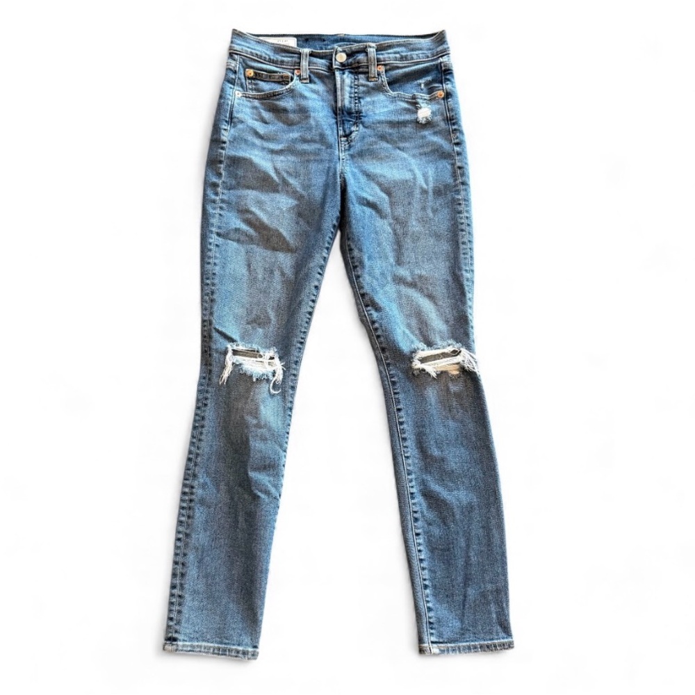 GAP Women's Blue Distressed Skinny Jeans - Picture 1 of 6